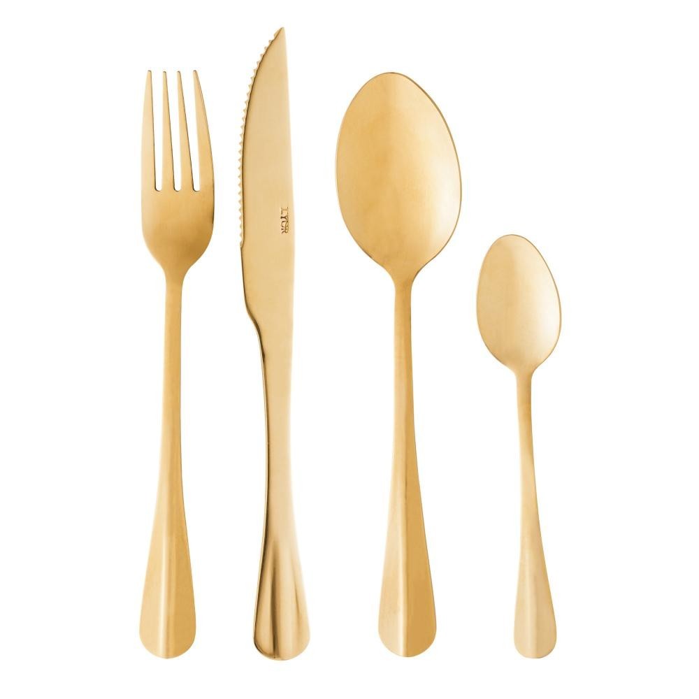 24 Peças Lyor Positano de Aço Inox Dourado