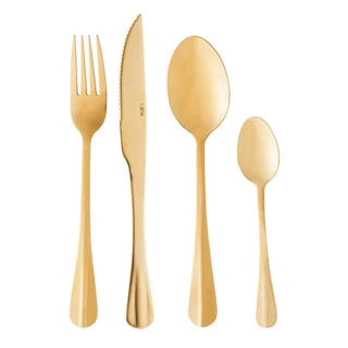24 Peças Lyor Positano de Aço Inox Dourado