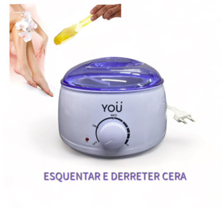 Panela de Cera Quente 500ml Esquenta e Derrete para Depilação Bivolt