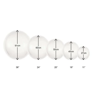 10un Balão Bubble 5" 10" 18" 24" 36" Pol Transparente Cristal
