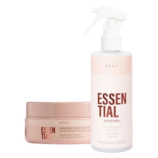 Kit Braé Essential Máscara 200g, Fluído Antiquebra 260ml