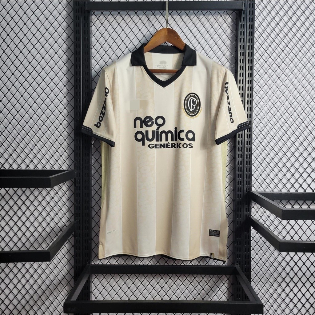 Camiseta | Retro 2010-Season Corinthians 100o Aniversário Camisa POLO Branca