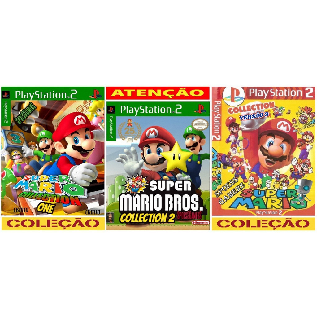 Super Mario Ps2 Bros Collection 1 2 3 Collection Patch | Shopee Brasil