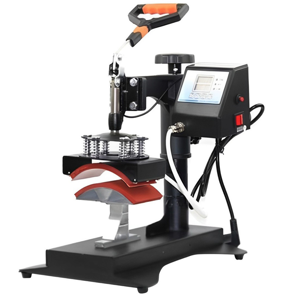 Prensa Térmica Sublimação Maquina de Estampar Boné Profissional Com ...