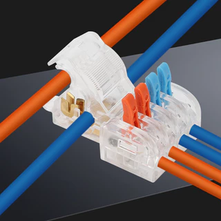 Conectores de fio elétricos tipo T Bloqueio Snap Splice Quick Crimp Terminal Terminal Lâmpada terminal conector elétrico geral