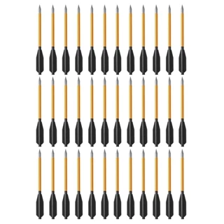 Kit 36 Setas Douradas 16cm Nautika Para Balestra 50-80 lbs