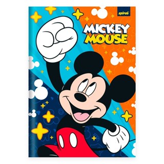 Caderno Universitário Capa Dura Costurado 80 Folhas Mickey
