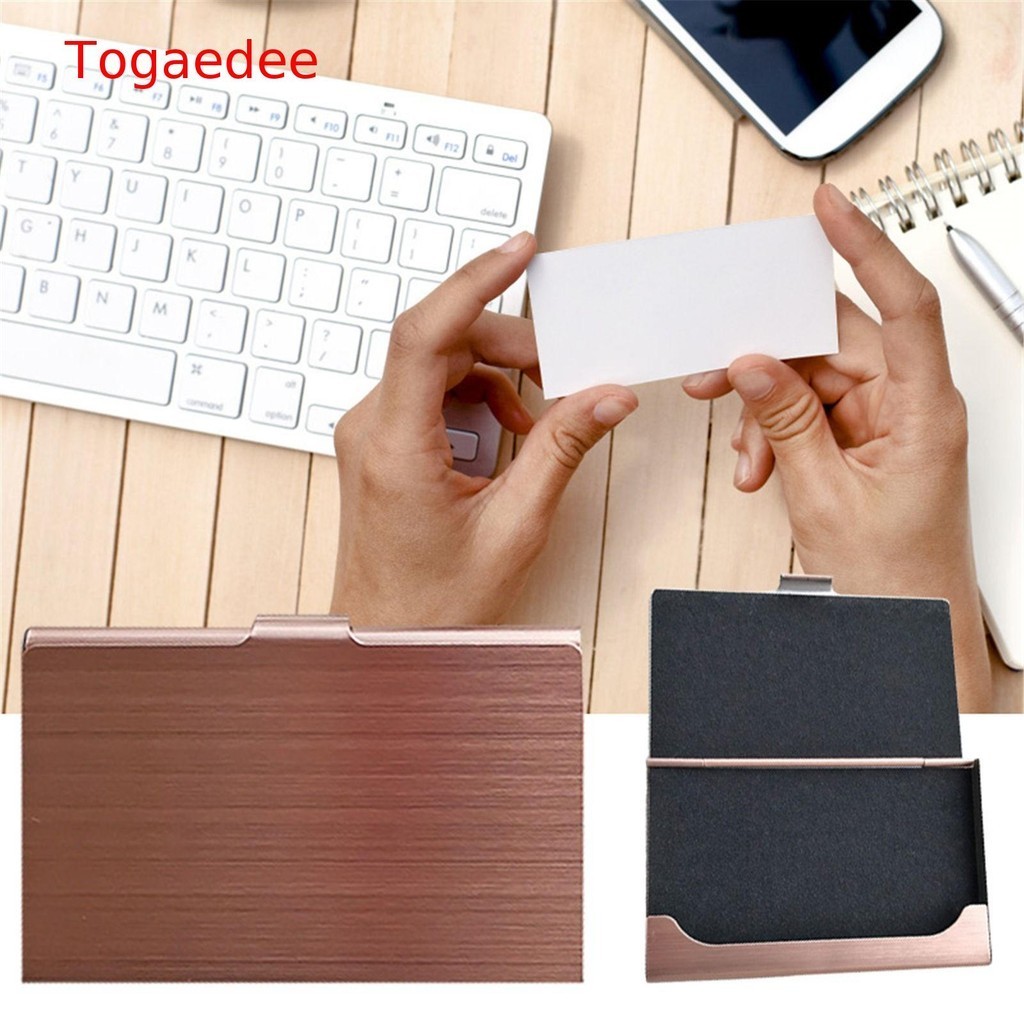 [TOG] Porta-Cartões De Visita Em Aço Inoxidável Mantenha Os Conditio Imulado