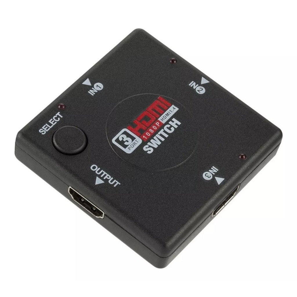 Promo Hdmi Switch Division 3x1 Cabo Adaptador 3 Entradas 1 Saída Nf
