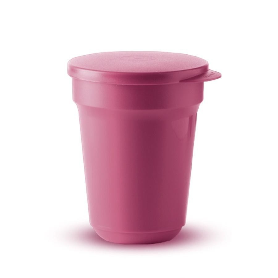 Tupperware Original Copo Aloha Com Tampa 470ml Unidade Guarda Suco Resistente Grande Para Piscina e Festas