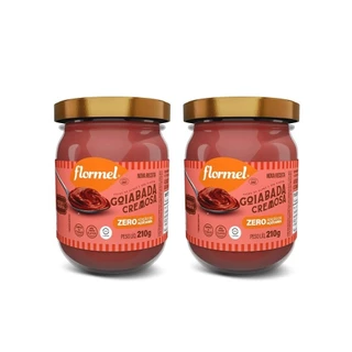 Kit Goiabada Cremosa Flormel Zero Açúcar 210G Com 2 Unidades