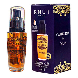 Knut Elixir Oil Camelina Ojon Antifrizz Reparação Danos Hidratação Profunda Brilho Radiante Proteção Imediata Antifrizz