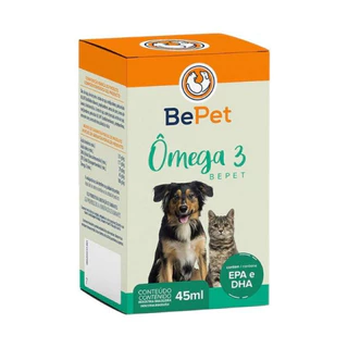 Suplemento Ômega 3 Bepet para Cães e Gatos 45ml