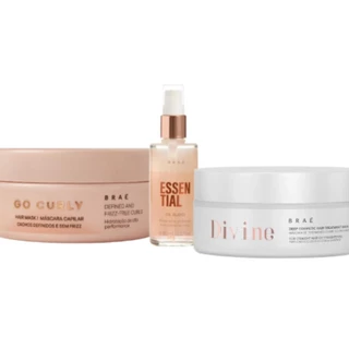 Braé Kit Mascara Divine Go Curly Oil Blend Trio (3 Produtos)