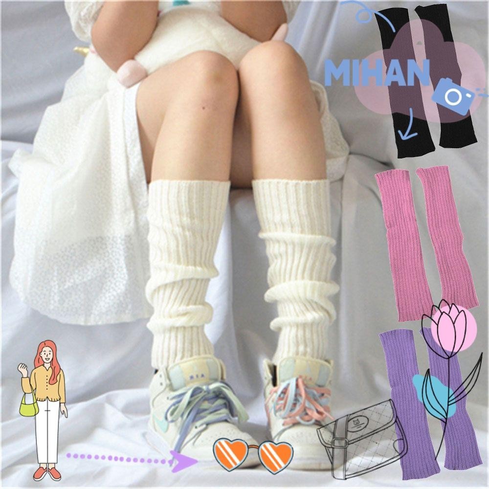 New 2024 Fashion Thermal Ladies Ankle Warmers Women's Knitted Leg Warmer  Socks Winter Short Leg Warmers Boot Cuffs Funda Térmica
