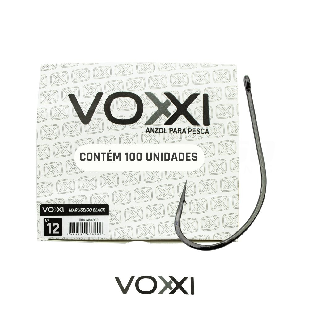 Anzol Voxxi Maruseigo Black Nº 12 c/ 100 Un.
