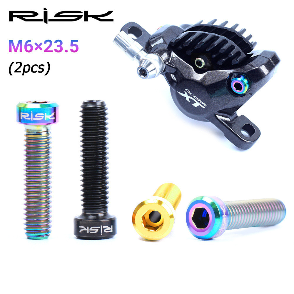 Bulloni M6 Titanio RISK 4 Pezzi M6x18mm Vite Di Fissaggio Per Pinza