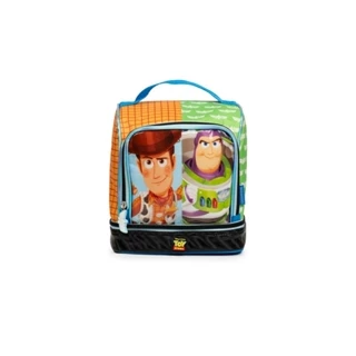 Lancheira Térmica Infantil Masculina Toy Story  Verde e Caramelo