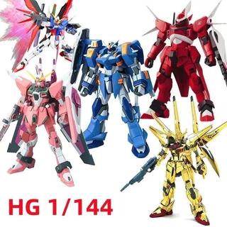 Fato Móvel Gundam Gunpla Série Completa HG 1/144 Anime Montagem Japonesa Animação GaoGao Robô Modelo Kids Action Figura Brinquedos