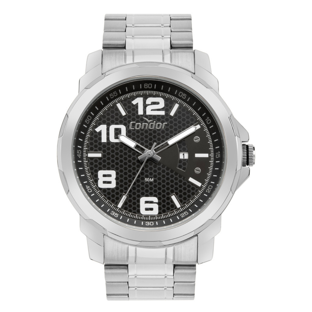 Relógio Masculino Condor Prata à Prova D’água COPC32HR/4P