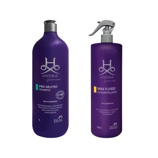 Shampoo Hydra Pro Neutro 1 L + Max Fluido Desembaraçador 500ml