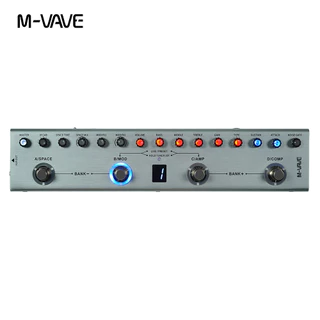 M-VAVE Tank-B BASS Multi-Efeitos Pedal Recarregável 36 Pré-Ajustes 9 Amplificadores 8 IR Cabines 3modulação/Atraso/Reverb