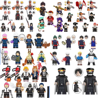 Brinquedos De Montagem De Presentes Para Crianças Série anime Bloco De Construção Chainsaw Man minifigures Modelo