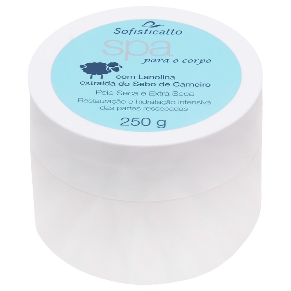 Creme Corporal Spa Sebo de Carneiro 250g Sofisticatto | Shopee Brasil