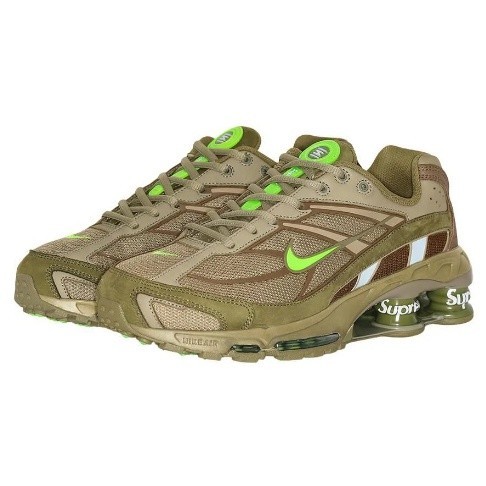 Tênis Nike Shox Ride Supreme - Lançamento - Verde Militar - Vermelho Ferrari - Preto Black