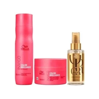 Wella Kit Invigo Brillianc Prof Duo + Oil Ref 100ml