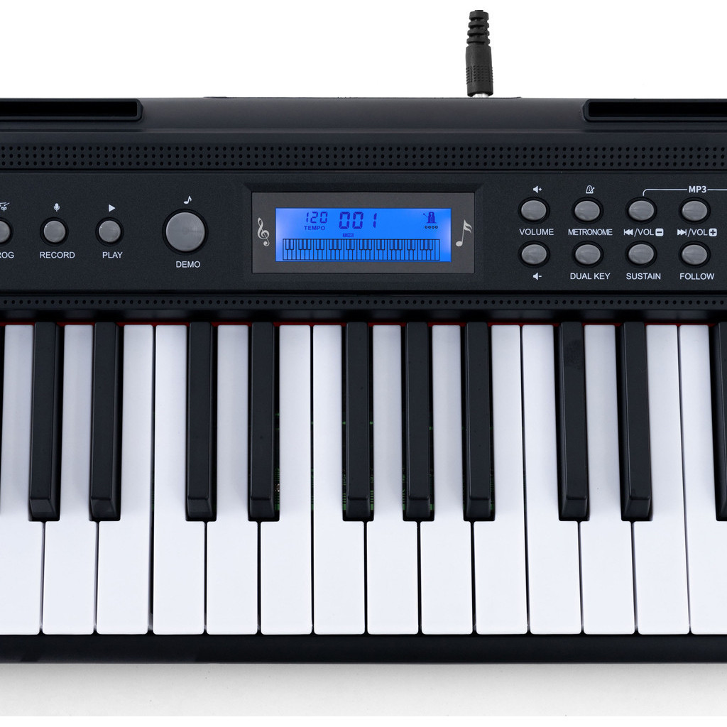 Kit Teclado Musical Kobe KB-300 5/8 61 Teclas com Sensibilidade com ...