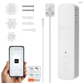 Tuya WiFi TM616EGWT Motor Cortina De Puxar Inteligente Home Hotel Elétrica Motores Móvel APP Controle De Voz Quiet Com Geek3.20