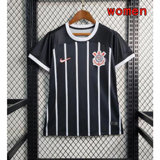 23-24 black away Camisa de futebol feminino