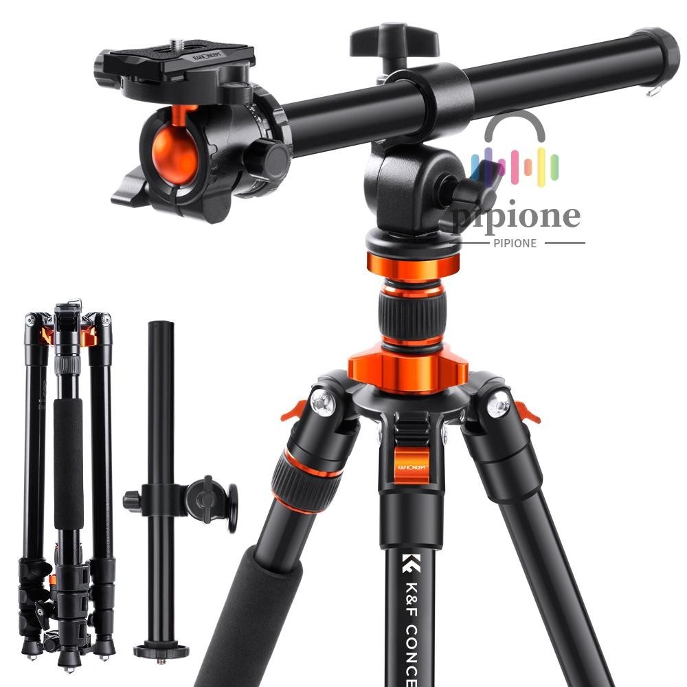 K & F CONCEPT S210 2M/78.7Inch Fotografia Profissional Tripé Monópodo De Alumínio Suporte Para De Liga 10kg/22lbs Capacidade De Carga Com 360 ° Cabeça De Bola Giratória De Came-0327