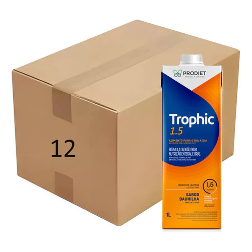 Kit 12 Un Trophic 1.5 1 Litro Dieta Enteral Prodiet