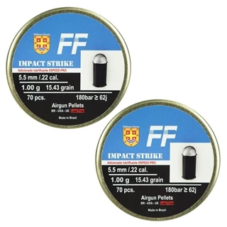 2un - CHUMBINHO IMPACT STRIKE 5.5MM 15.43GR 70UN - FF