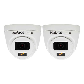 Kit 02 Câmeras Intelbras VHD 1220 D G7 Full Color Interna e Externa com Alta Definição Full HD 1080p Visão Noturna 20m