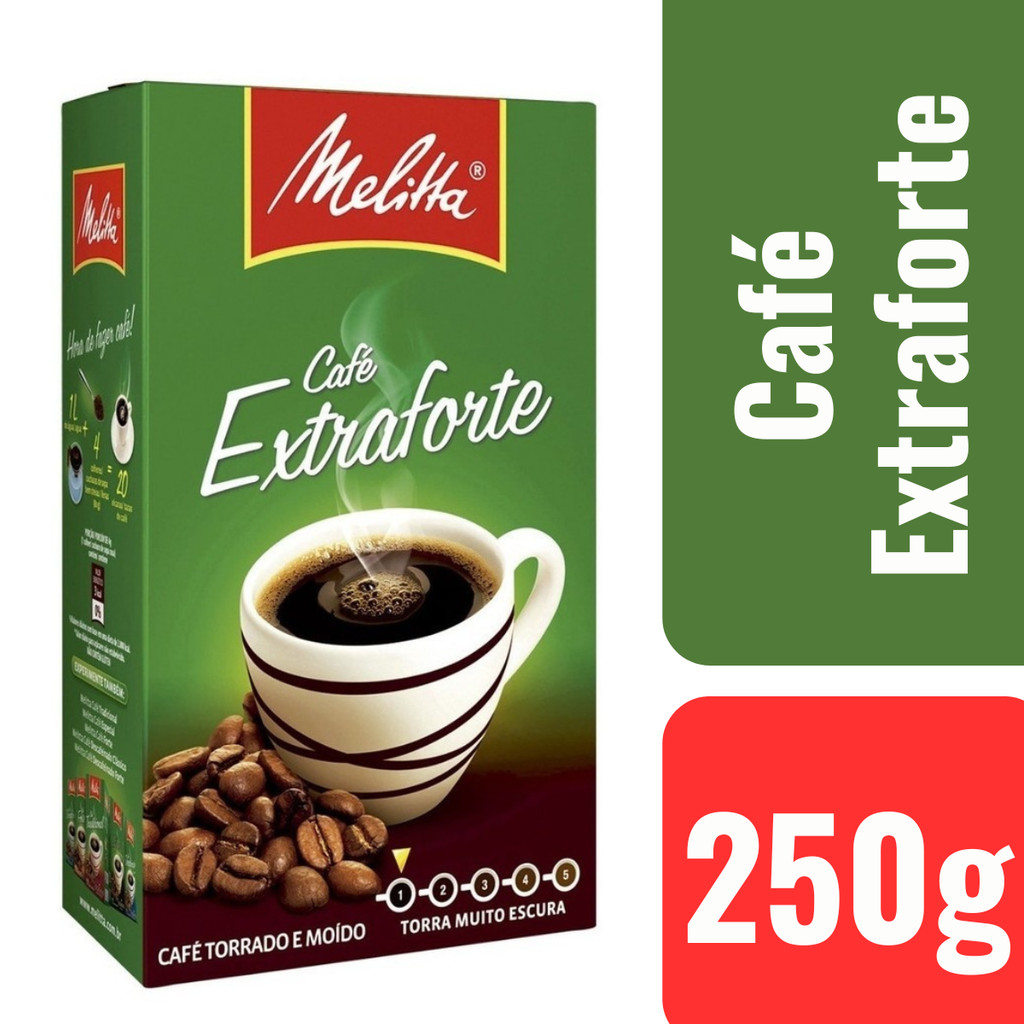 Combo 3 Melitta Café Em Pó À Vácuo Extraforte Melitta 250g | Shopee Brasil