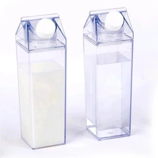 Garrafa de Acrílico Caixa de Leite 1lt e 500ml Livre de BPA
