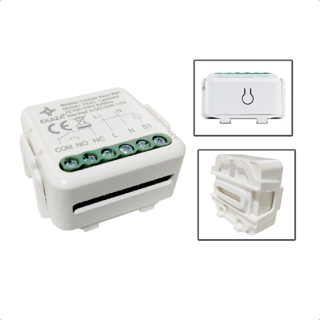 Interruptor Mini Módulo Relé Contato Seco Inteligente WiFi