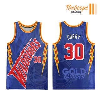 THL NBA Golden State Warriors x Gold Blooded CURRY design Personalizado Camisa De Sublimação Completa