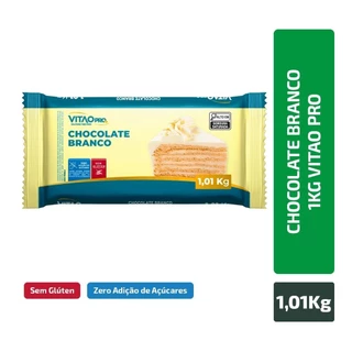 Chocolate Zero Branco Barra 1,01kg