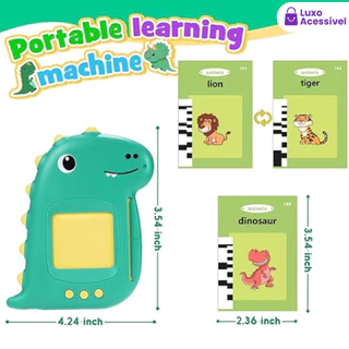 Cartão De Brinquedo Para Crianças Fala Inglês Português Dino Apraxia Autismo Alfabetização