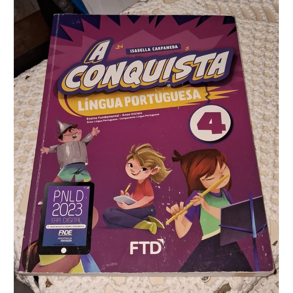 A Conquista Língua Portuguesa 4 - Isabella Carpaneda | Shopee Brasil