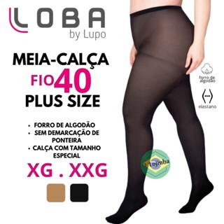 Meia calça plus size fio 40 - Plus Size Bella Bia