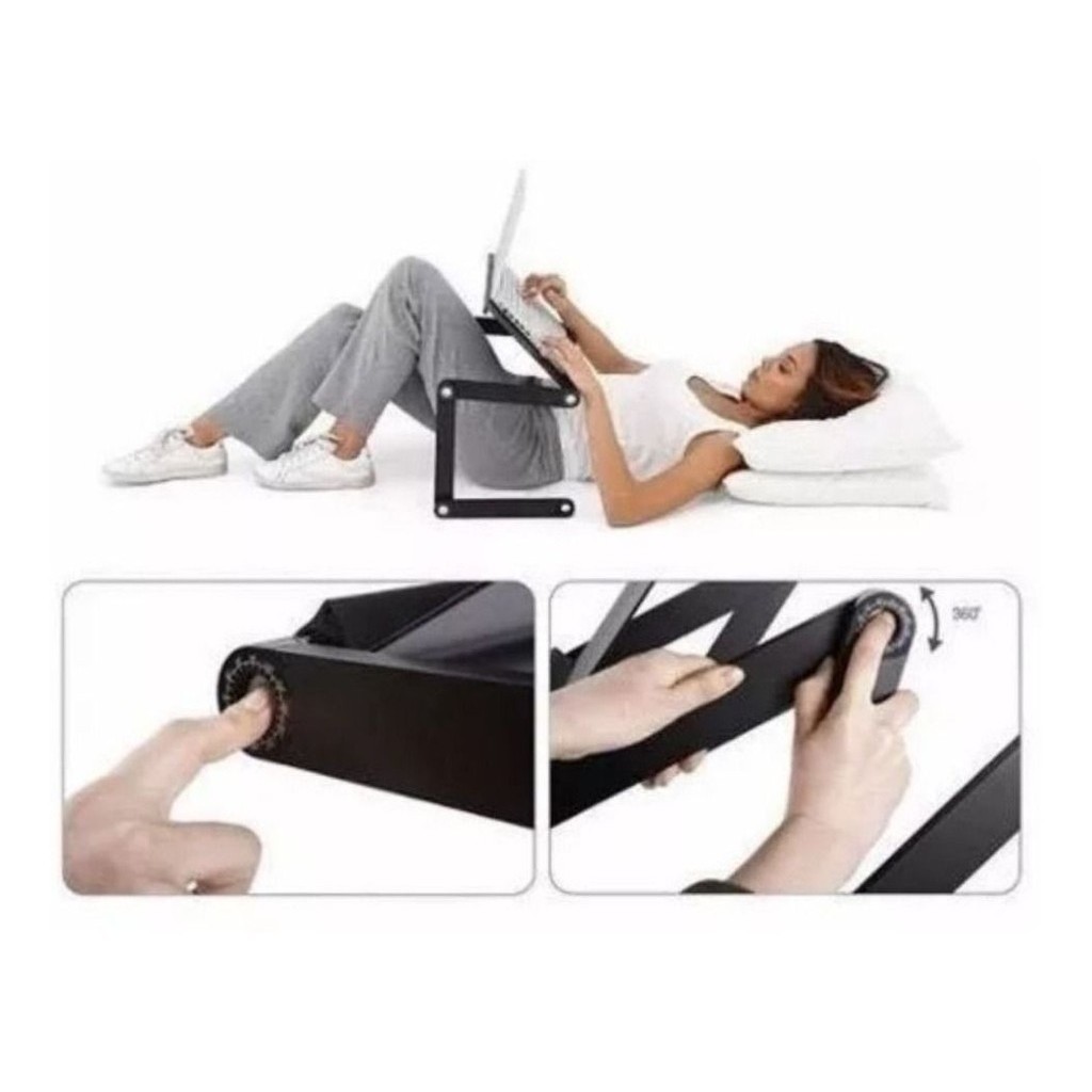 Mesa Notebook Multifuncional Articulavel Cama Mouse T8 Shopee Brasil