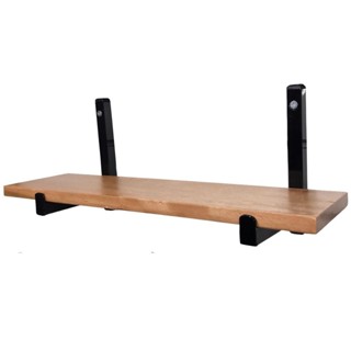Estante Industrial com 1 Prateleira de Madeira 70cm