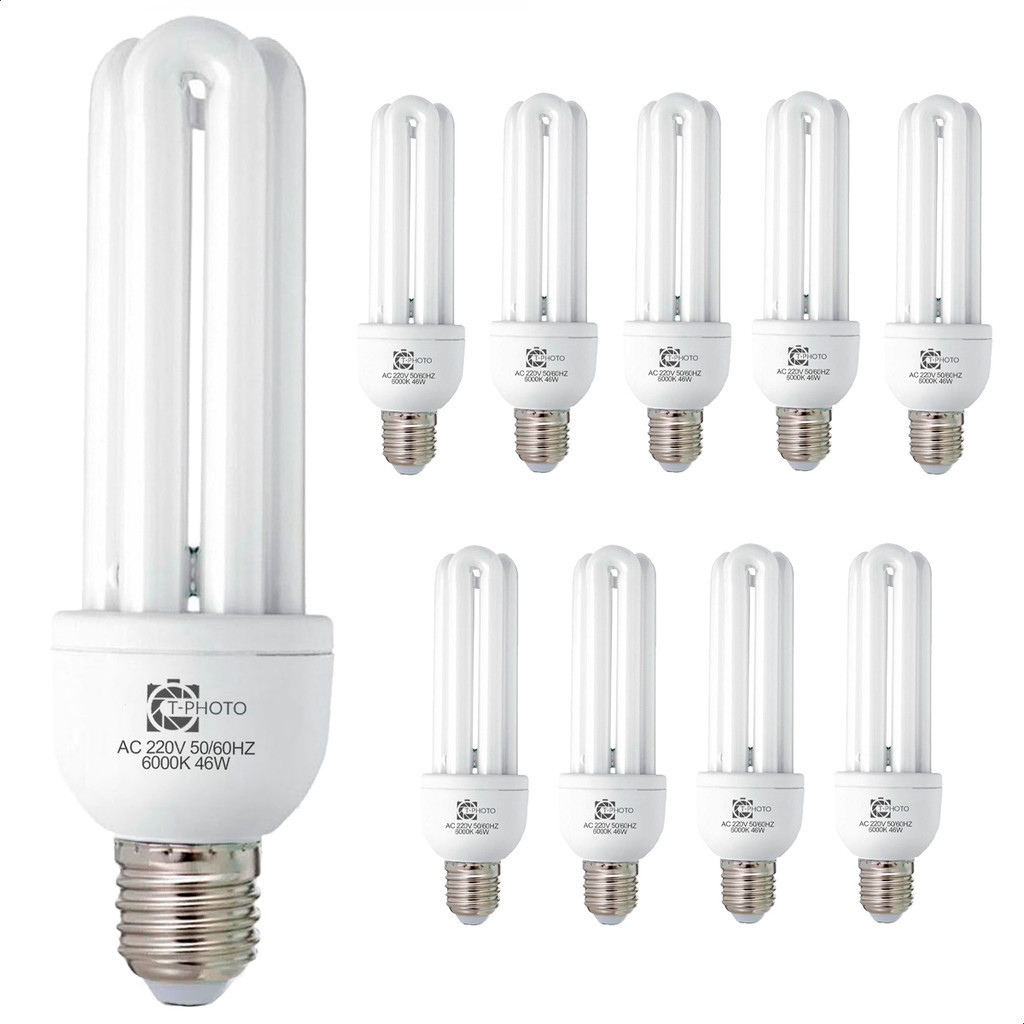 Kit 10 Lâmpadas Fluorescentes 3U 46W Luz Branca 6000K