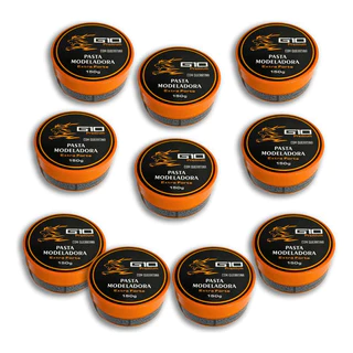 Kit 10 Pastas Modeladoras G10 Extra Forte 150g Com Queratina