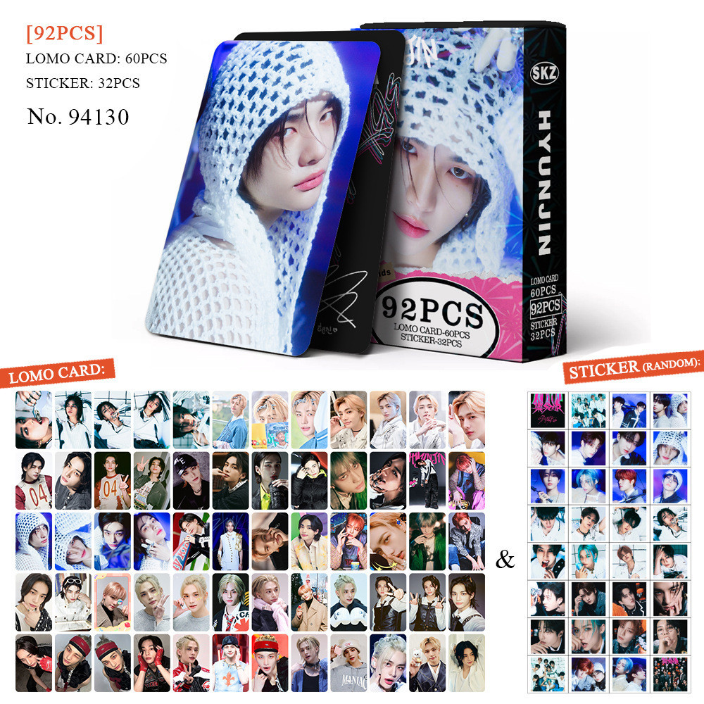 92Pcs/box STRAYKIDS Photo Card LOMO Cartão Postal De Coleção